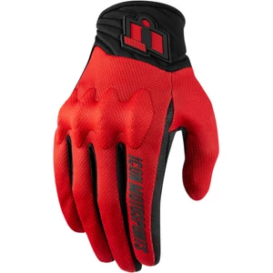 ICON Anthem 2 piros motoros kesztyű - L