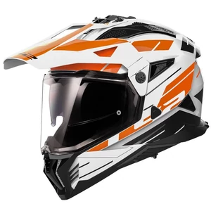 LS2 MX702 PIONEER II NAMIB WHITE ORANGE-06 - L