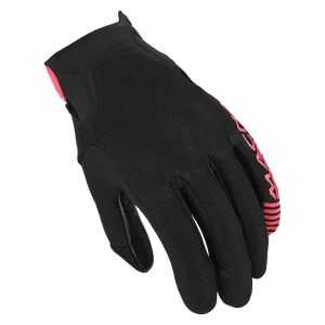 Macna Obtain Leather Lady kesztyű - fekete/rózsaszín - XS