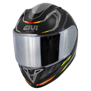 GIVI 50.8 Mach1 bukósisak - matt fekete-szürke-piros - M