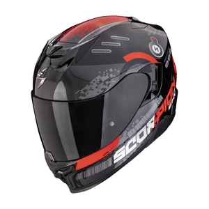 Scorpion bukósisak Exo-520 Evo Air Titan - metál fekete-piros - S