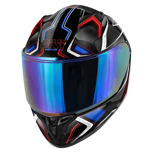 Givi 50.8 Mystical bukósisak Fekete-Kék-Piros-Fehér - S