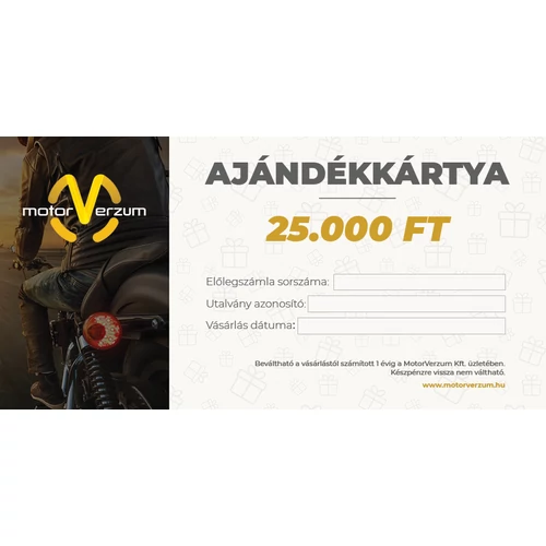 Ajándékkártya 25.000Ft