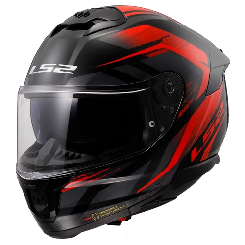 LS2 FF808 STREAM II FURY BLACK RED-06 - M