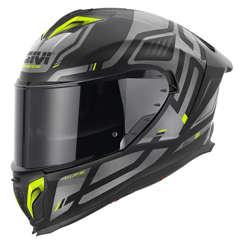 Givi 50.3 Quasar bukósisak - fekete/titán/sárga - XS