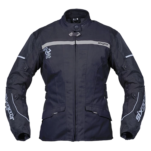 Sixgear Luna női motoros textilkabát - fekete - M