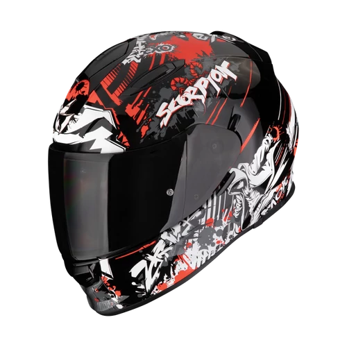 Scorpion Exo-491 Spector bukósisak - fekete/piros - XS