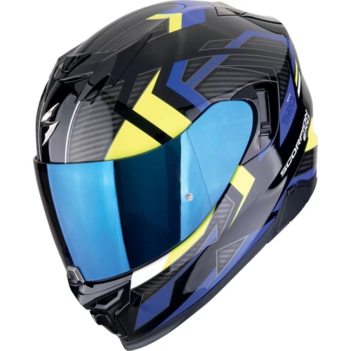 Scorpion bukósisak Exo-520 Evo Air Sensus - fekete-kék uv - S