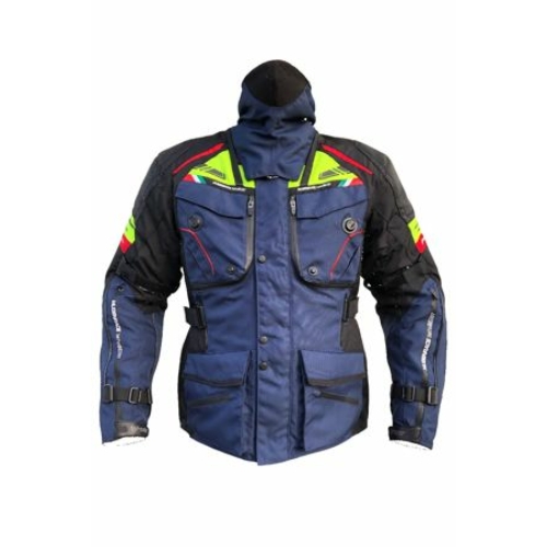 Textil Mugen Race kabát 2099 - navi kék-flou sárga - L