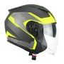 Kép 1/4 - CGM 136S DNA APACHE bukósisak - matt fekete/fluo - XL