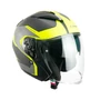 Kép 3/4 - CGM 136S DNA APACHE bukósisak - matt fekete/fluo - XL
