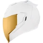 Kép 2/6 - ICON Airflite Peace Keeper White Motorverzum Left